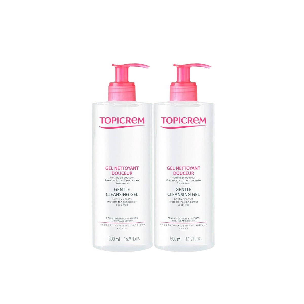 Attīrošs gels Topicrem Dúo 2 x 500 ml 2 gb.